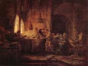 REMBRANDT Harmenszoon van Rijn The Parable of the Laborers in the Vineard oil painting artist